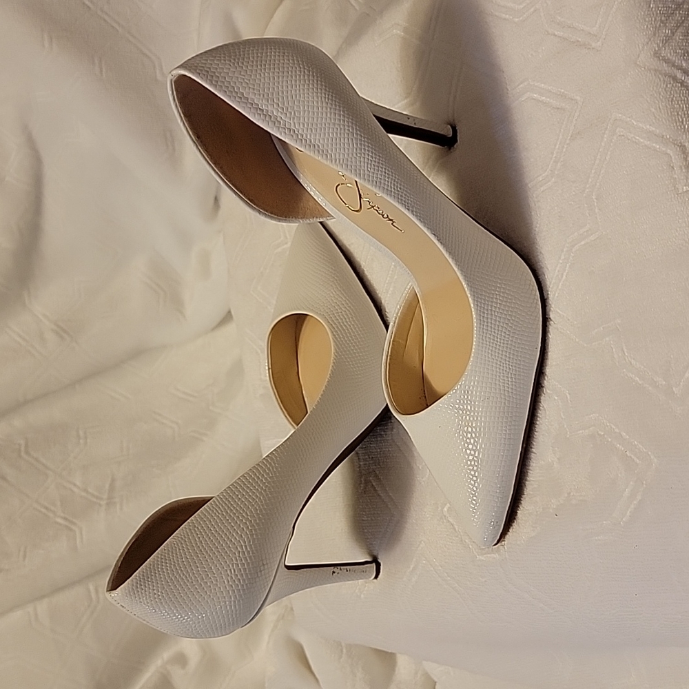White Heels by Jessica Simpson